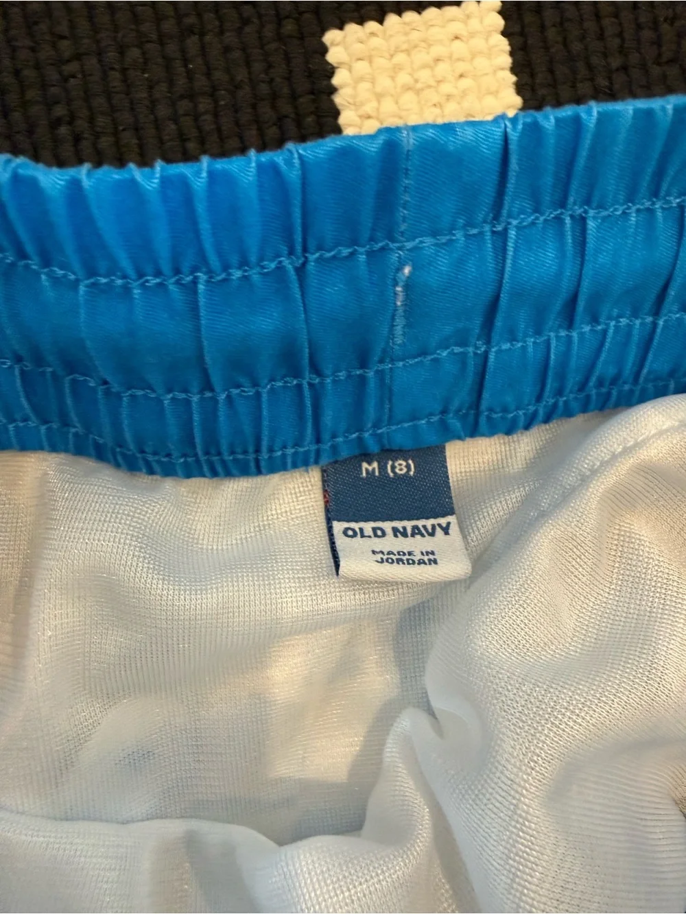 Adorable bright swim trunks